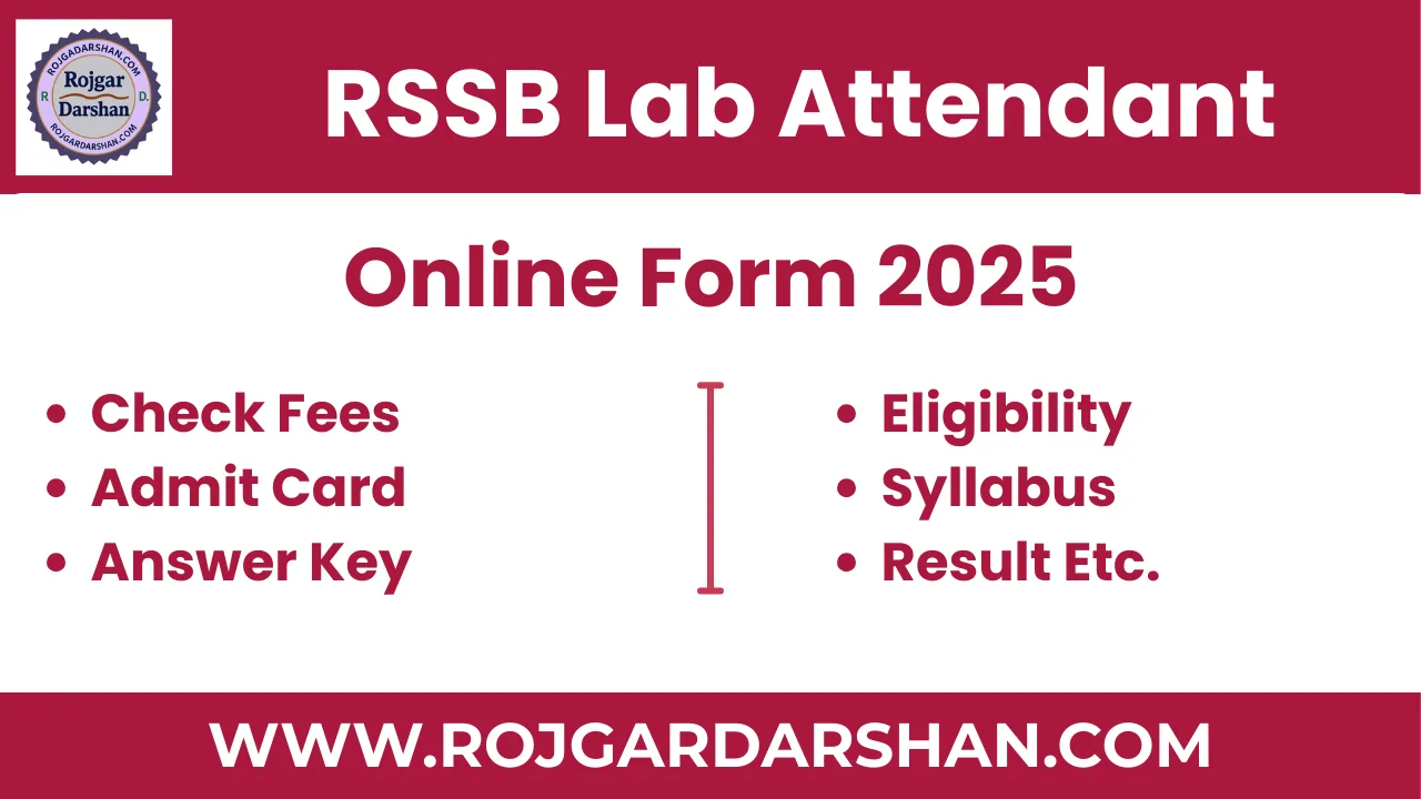 RSSB Lab Attendant 2025