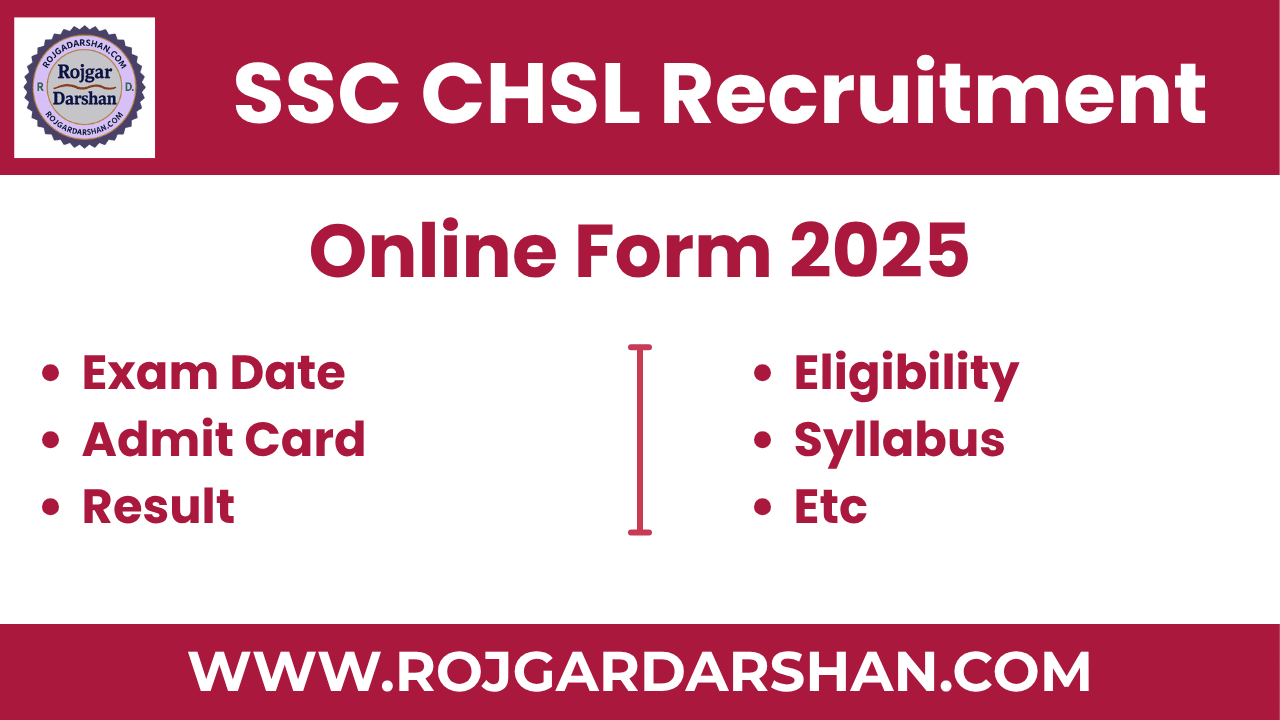 SSC CHSL 10+2 Recruitment 2025 Online Form