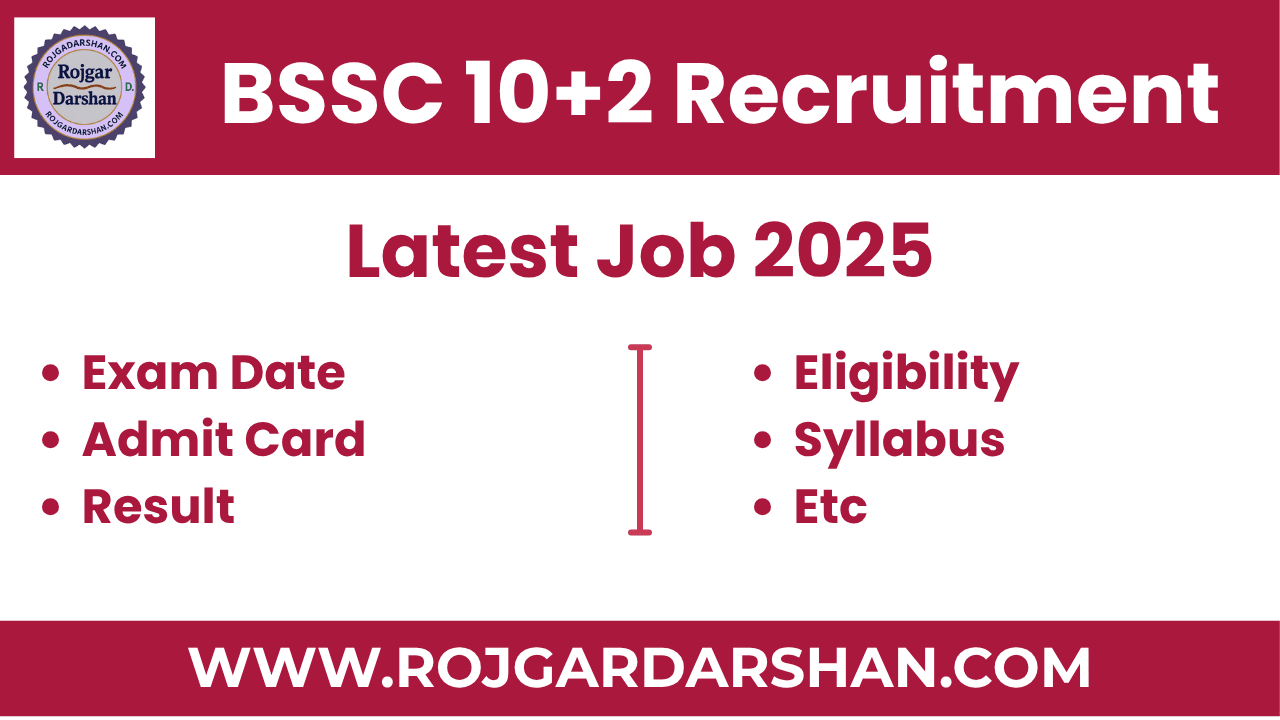 BSSC 10+2 Recruitment 2025