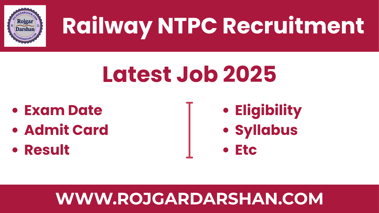 Railway NTPC 10+2 Level Recruitment 2025