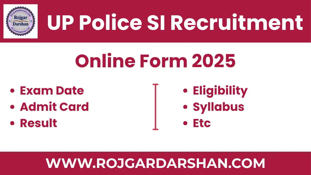 UP Police SI Recruitment 2025