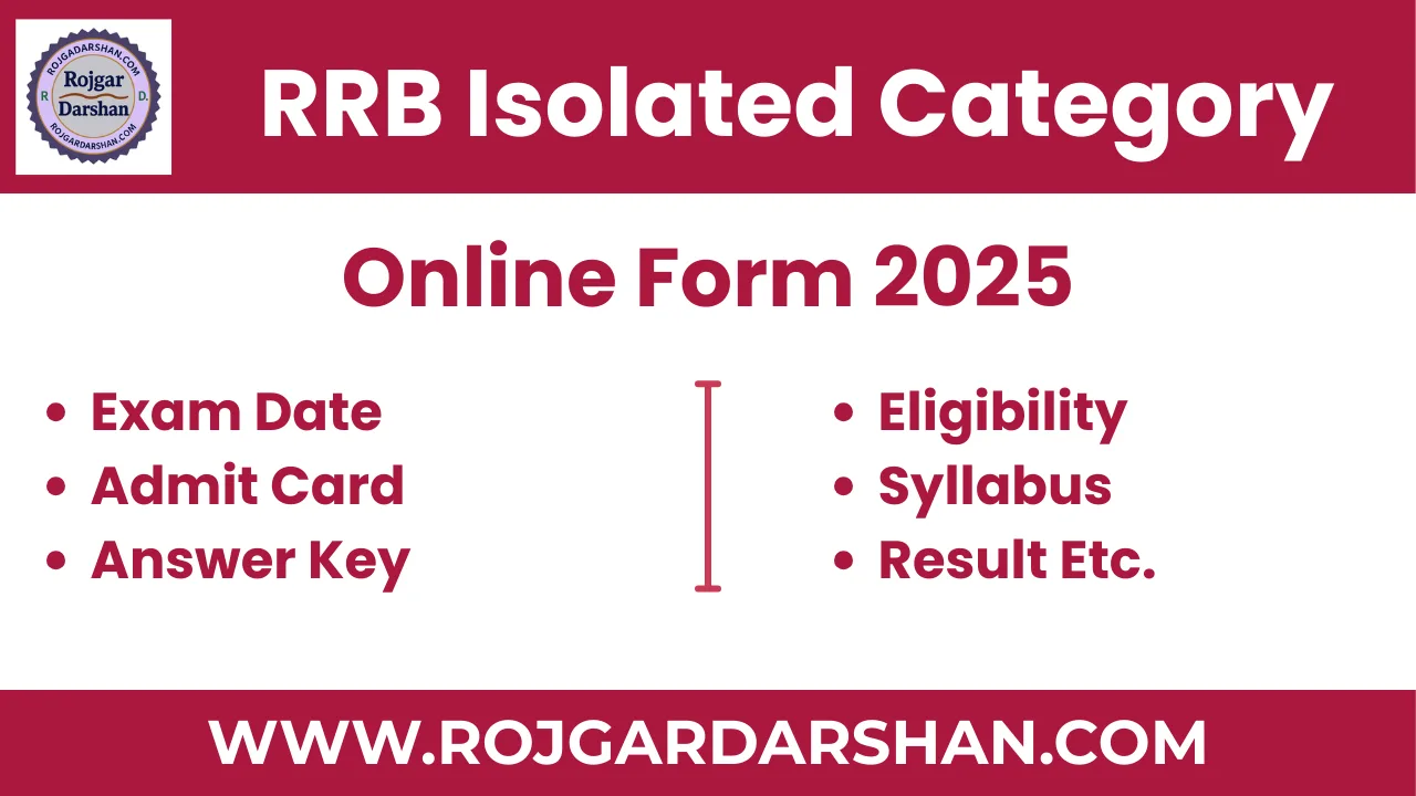RRB Isolated Category 2025