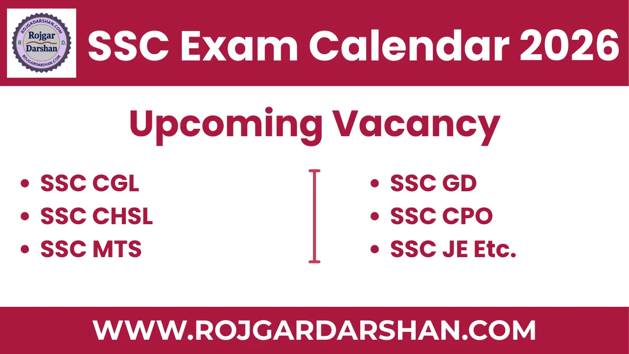 SSC Exam Calendar 2026