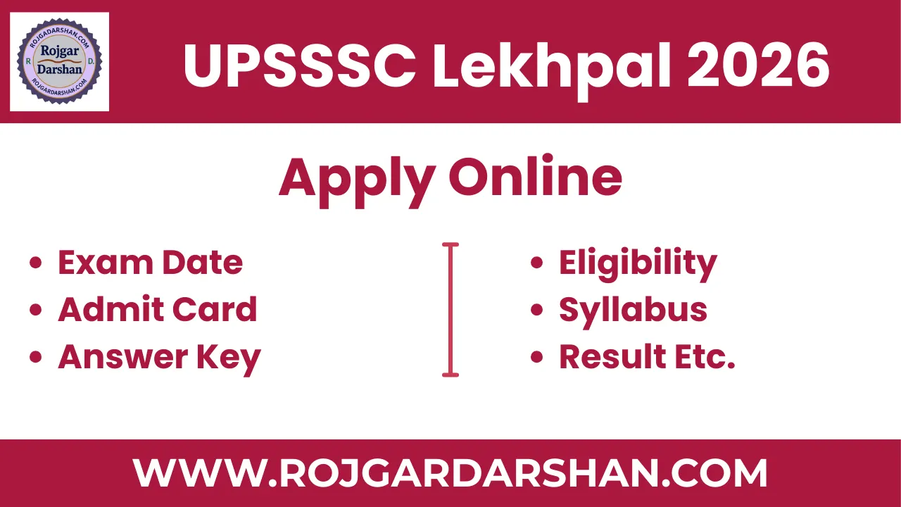 UPSSSC Lekhpal Online Form 2026