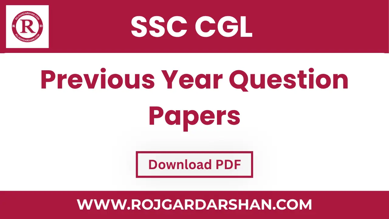 SSC CGL Previous Year Question Papers