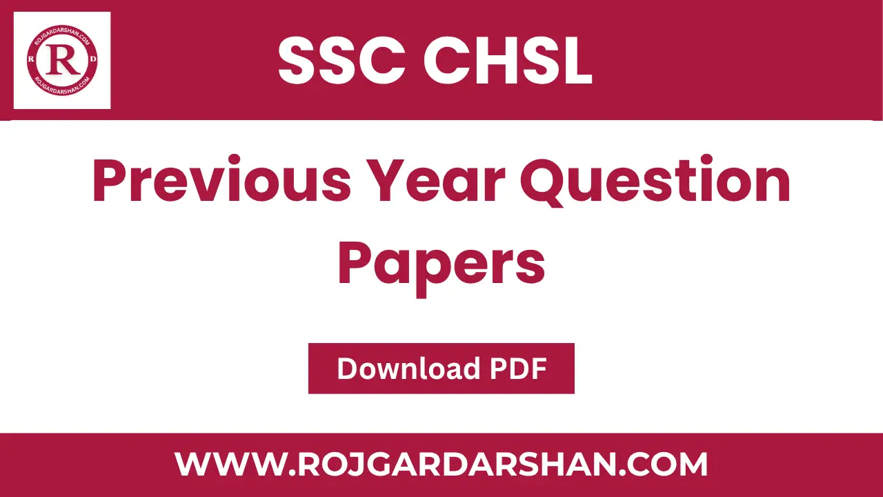 SSC CHSL Previous Year Question Papers