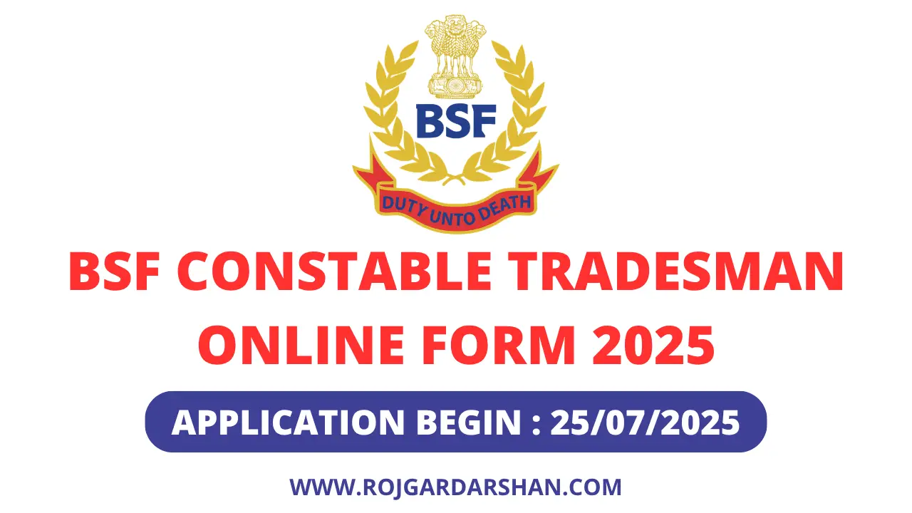 BSF Constable Tradesman 2025